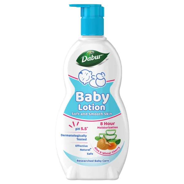 Dabur Baby pH5.5 Aloe Winter Cherry Lotion, 120 ml, Pack of 1