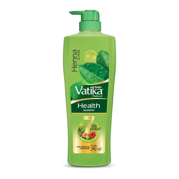 Dabur Vatika Health Henna & Amla Shampoo, 340 ml