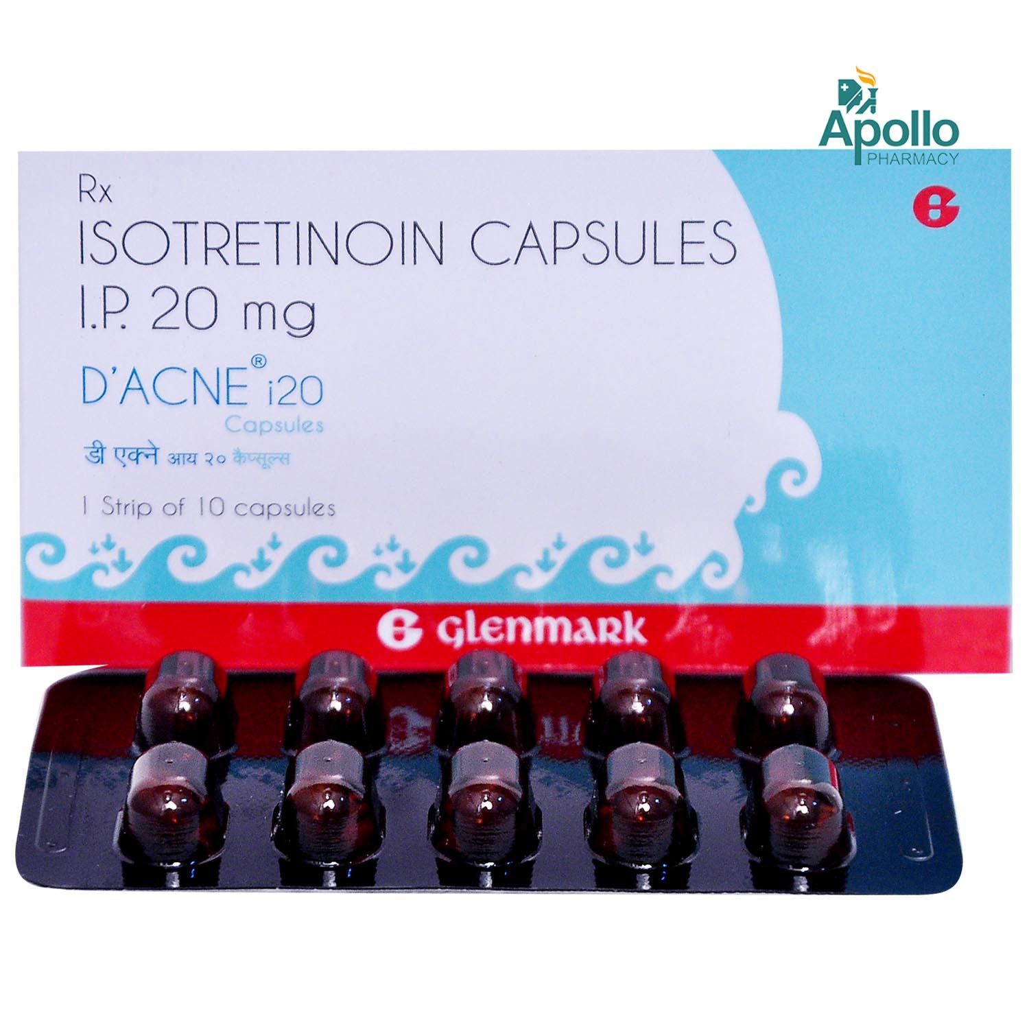 D Acne I 20 Capsule 10's Price, Uses, Side Effects, Composition ...