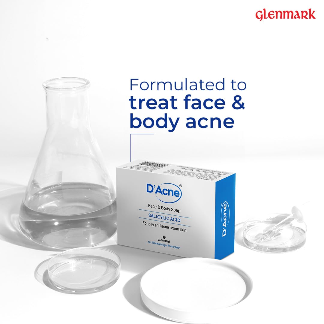 D Acne Face & Body Soap 75 gm | Treat Acne | Controls Excess Oil | Keep Skin Moisturized | For Oily & Acne Prone Skin, Pack of 1 D Acne Face & Body Soap 75 gm | Treat Acne | Controls Excess Oil | Keep Skin Moisturized | For Oily & Acne Prone Skin, Pack of 1