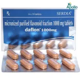 Daflon 1000 mg Tablet for Hemorrhoids 18 Tablets