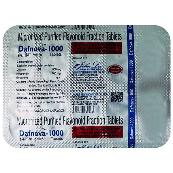 Dafnova-1000 Tablet 10's