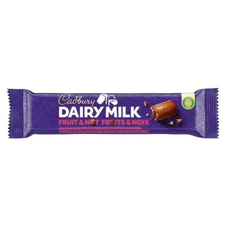 Cadbury Dairy Milk Fruit & Nut Chocolate, 42 gm
