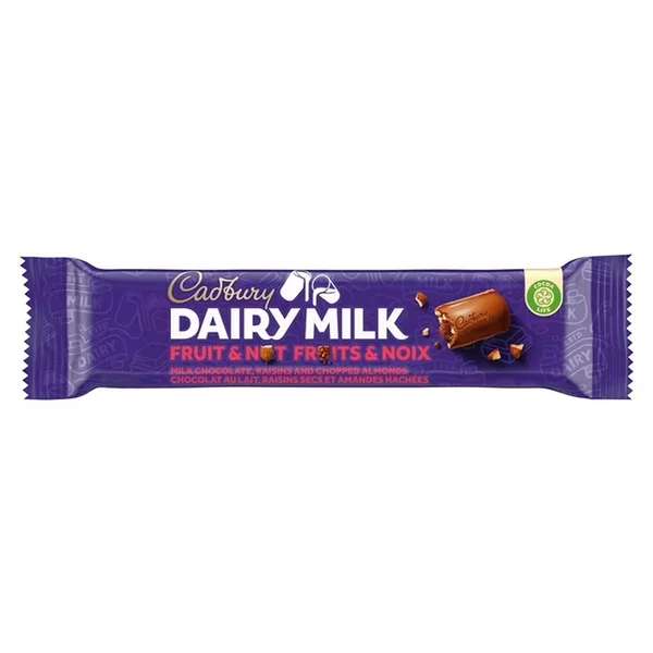 Cadbury Dairy Milk Fruit &amp; Nut Chocolate, 42 gm, Pack of 1