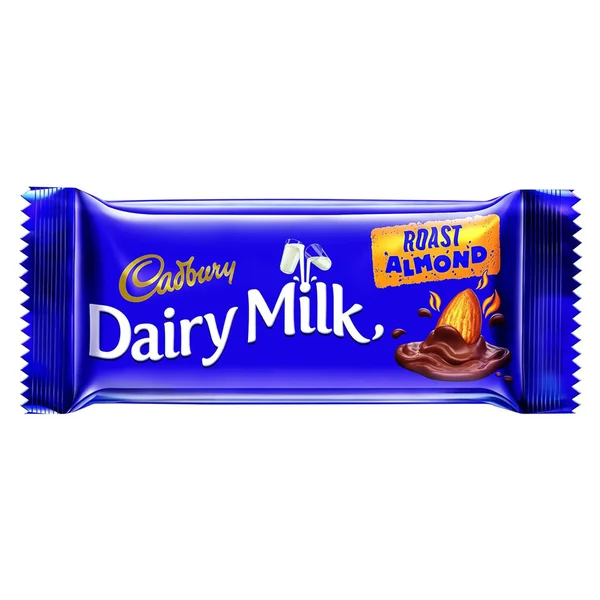 Cadbury Dairy Milk Roast Almond Chocolate Bar, 38 gm, Pack of 1