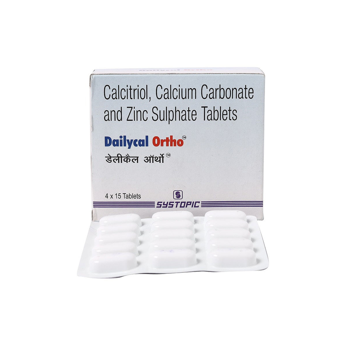 Dailycal Ortho Tablet 15's, Pack of 15 TABLETS