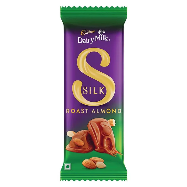 Cadbury Dairy Milk Silk Roast Almond Chocolate Bar, 143 gm, Pack of 1