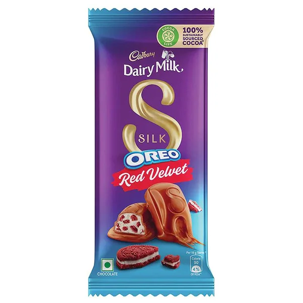 Cadbury Dairy Milk Silk Red Velvet Oreo Chocolate, 60 gm