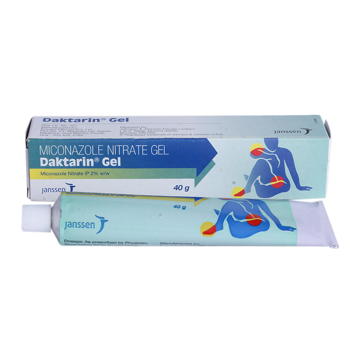 Daktarin 2% Gel 40 gm, Pack of 1 Gel Daktarin 2% Gel 40 gm, Pack of 1 Gel