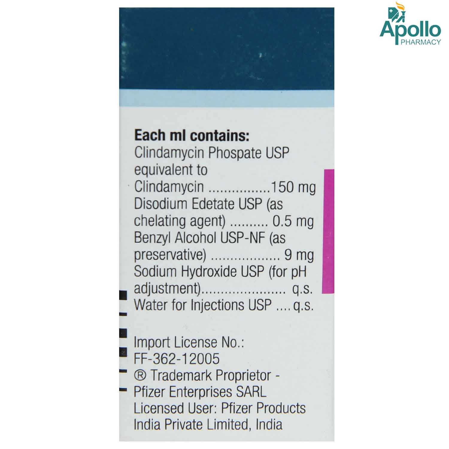 Dalacin C 300 mg Injection 2 ml, Pack of 1 Injection Dalacin C 300 mg Injection 2 ml, Pack of 1 Injection