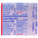 Daonil-M Tablet 15's, Pack of 15 TabletS
