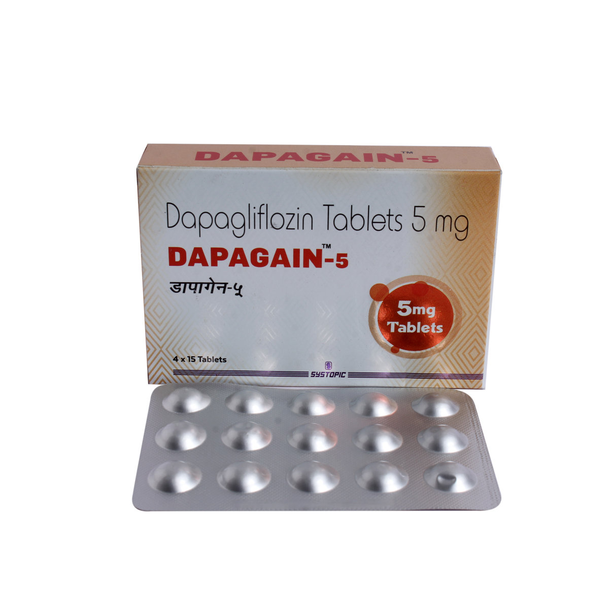 Dapagain-5 Tablet 15's, Pack of 15 TABLETS Dapagain-5 Tablet 15's, Pack of 15 TABLETS