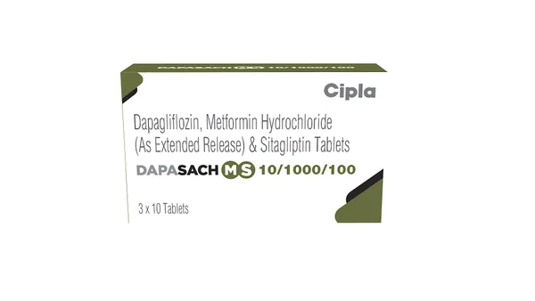 Dapasach MS 10/1000/100 Tablet 10's