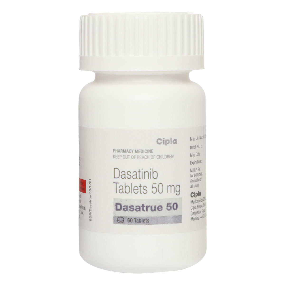 Dasatrue 50mg Tablet 60's, Pack of 1 TABLET Dasatrue 50mg Tablet 60's, Pack of 1 TABLET