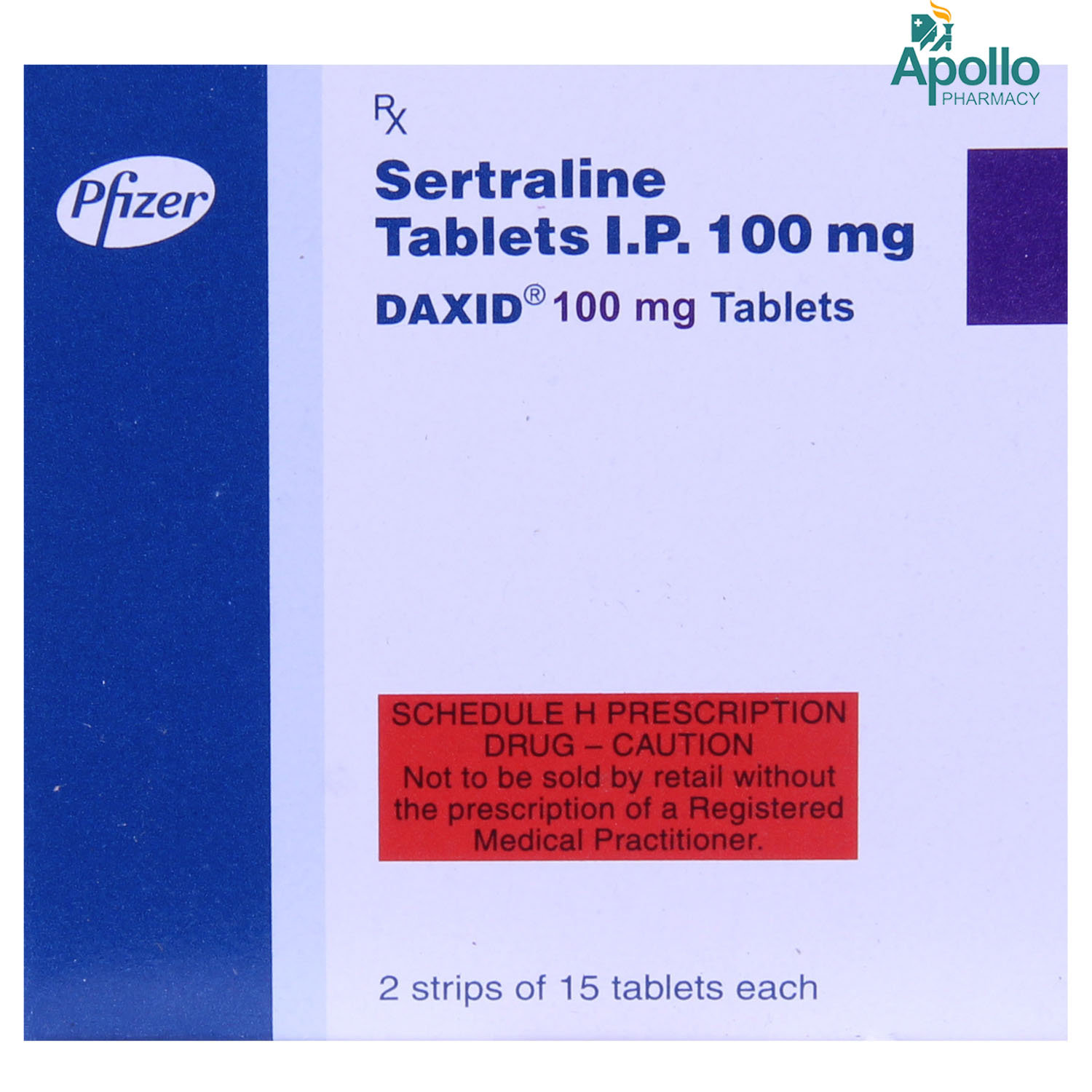 Daxid 100 Tablet 15's, Pack of 15 TABLETS Daxid 100 Tablet 15's, Pack of 15 TABLETS