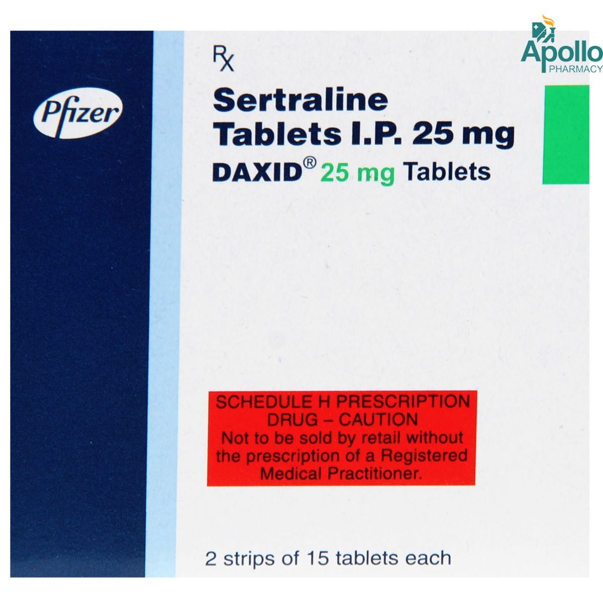 Daxid 25 Tablet 15's, Pack of 15 TABLETS Daxid 25 Tablet 15's, Pack of 15 TABLETS