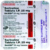 Daxid 25 Tablet 15's, Pack of 15 TABLETS