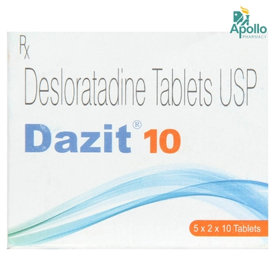 Dazit 10 Tablet 10's, Pack of 10 TABLETS