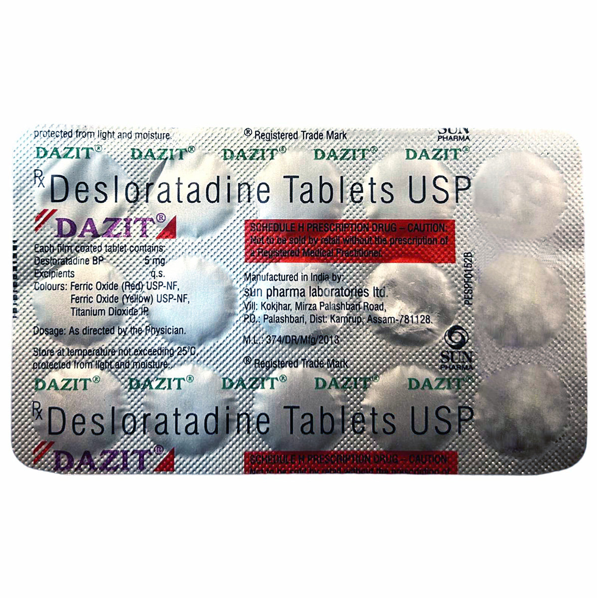Dazit Tablet 15's, Pack of 15 TABLETS Dazit Tablet 15's, Pack of 15 TABLETS