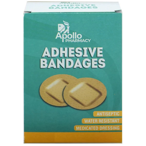 Apollo Pharmacy Adhesive Round Bandage Wash Proof, 1 Count, Pack of 1