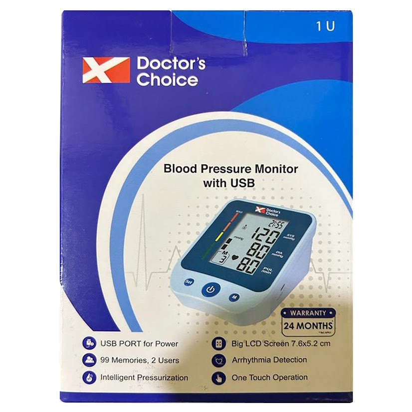 Dc Blood Pressure Monitor With Usb Bp-04, Pack of 1 Dc Blood Pressure Monitor With Usb Bp-04, Pack of 1