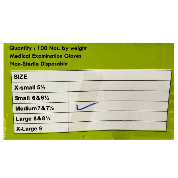 DC EVA DISPOSABLE GLOVES NON STERILE-MEDIUM 100'S (MEDSMART)