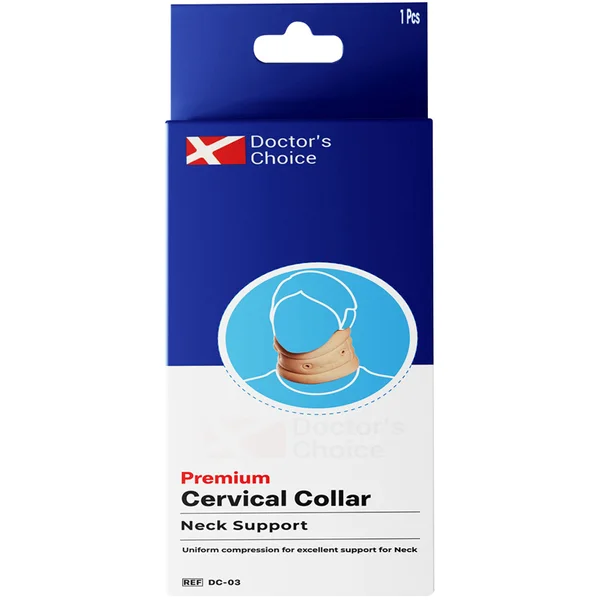 Doctor's Choice Premium Cervical Collar Neck Support Large DC-03, 1 Count, Pack of 1