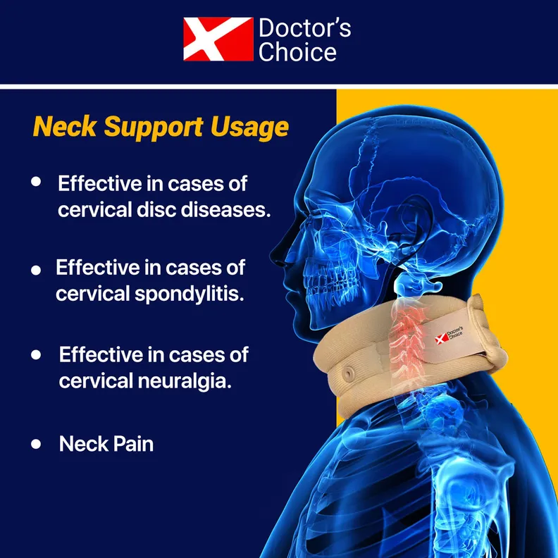 Buy Doctor's Choice Premium Cervical Collar Neck Support Large DC-03, 1 ...