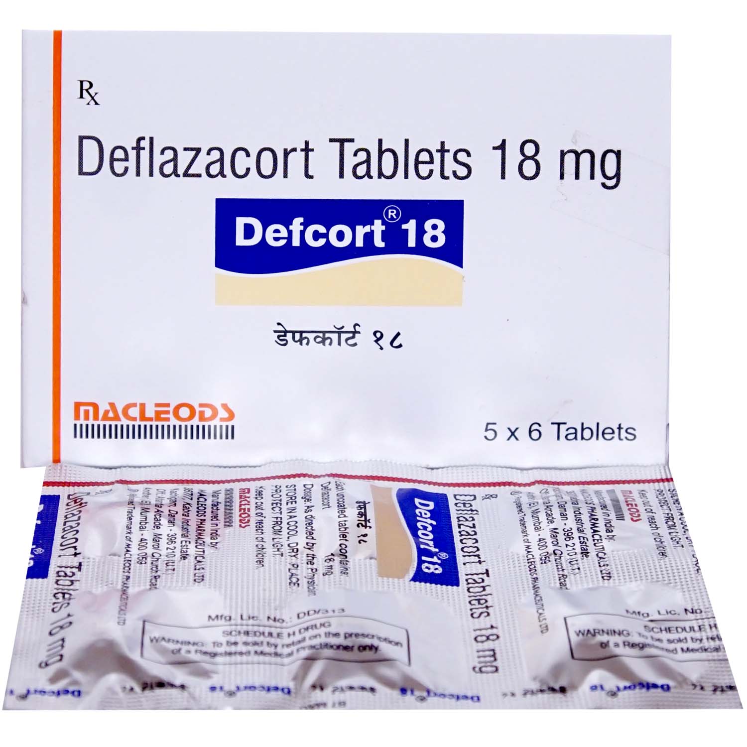 Defcort 18 Tablet 6's, Pack of 6 TABLETS Defcort 18 Tablet 6's, Pack of 6 TABLETS