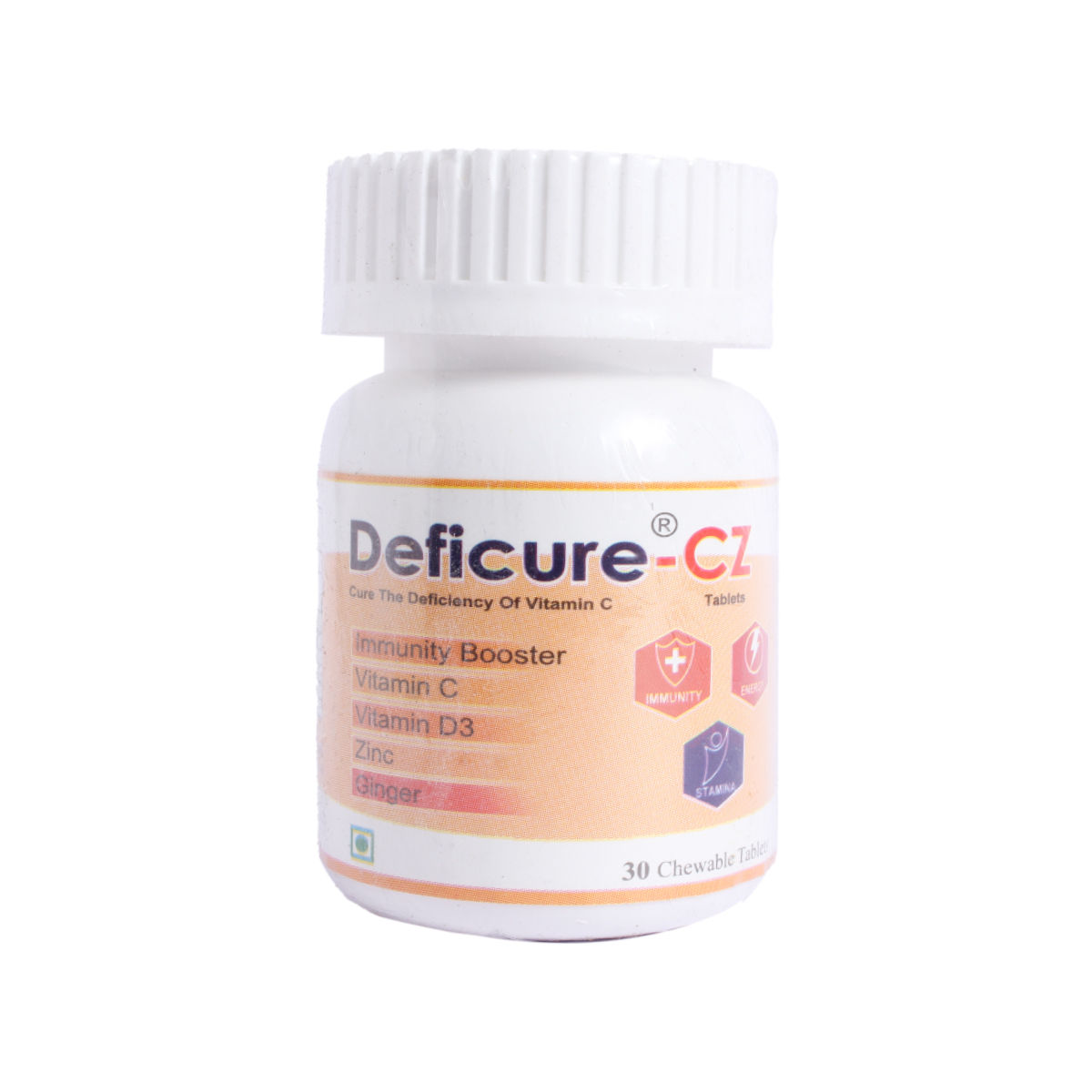 Buy Deficure-CZ Orange Flavour Chewable Tablet 30's Online