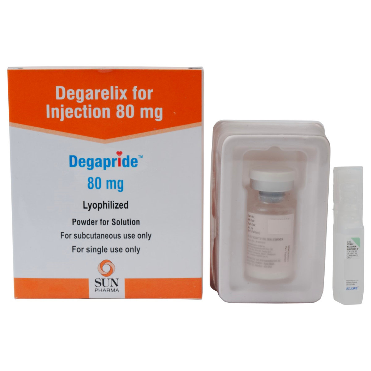 Degapride 80 mg Injection 1's, Pack of 1 INJECTION Degapride 80 mg Injection 1's, Pack of 1 INJECTION