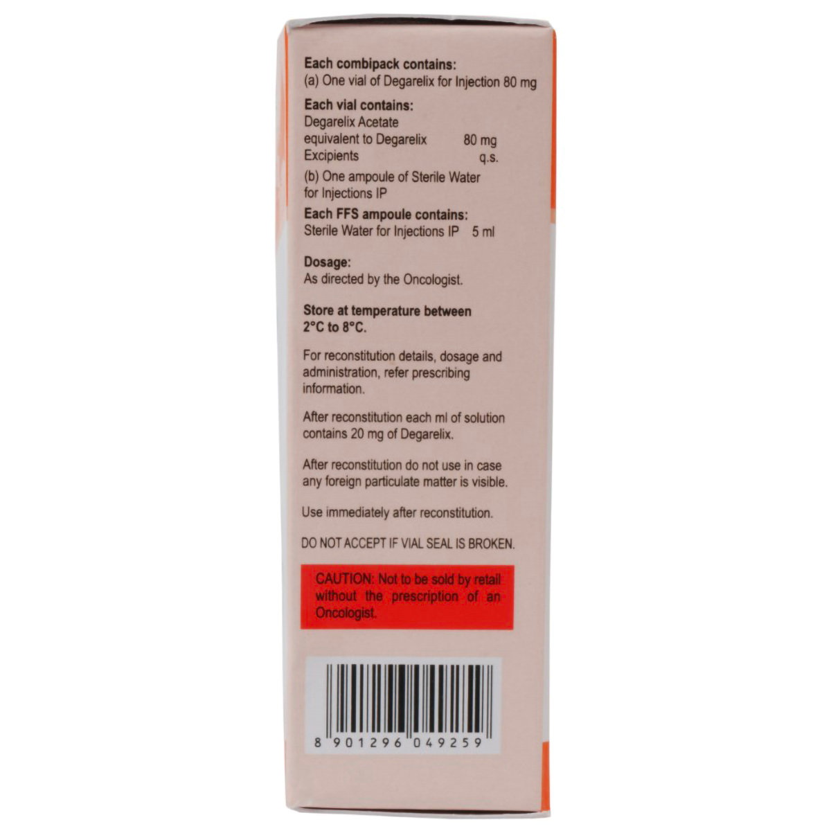 Degapride 80 mg Injection 1's, Pack of 1 INJECTION Degapride 80 mg Injection 1's, Pack of 1 INJECTION