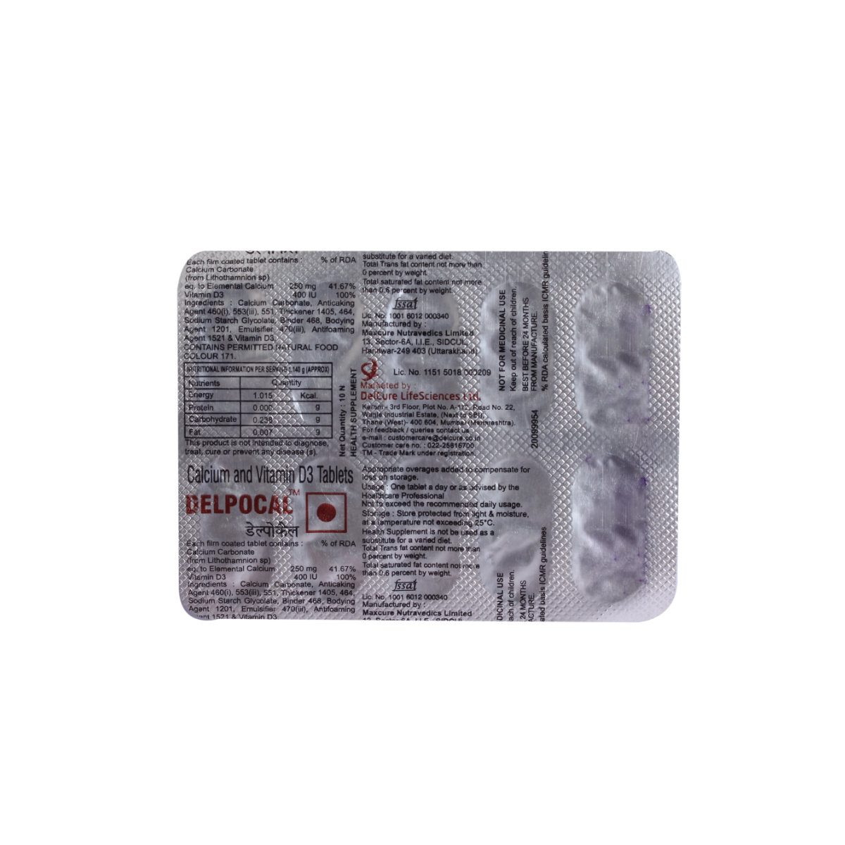 Delpocal Tablet 10's, Pack of 10 Delpocal Tablet 10's, Pack of 10