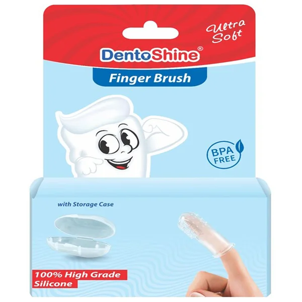 Dentoshine Ultra Soft Finger Brush, 1 Count, Pack of 1