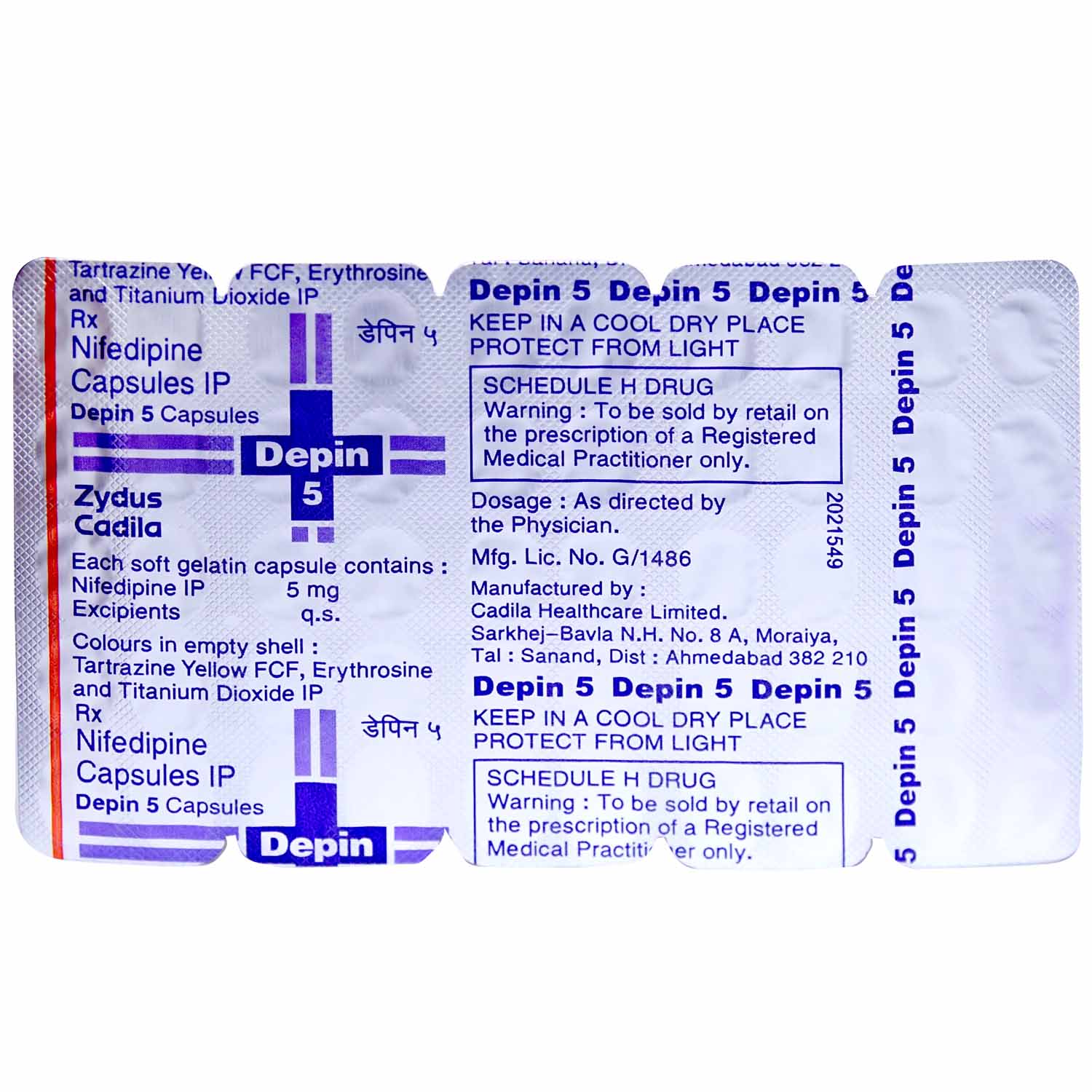 Depin 5 Capsule 50's, Pack of 50 CAPSULES Depin 5 Capsule 50's, Pack of 50 CAPSULES