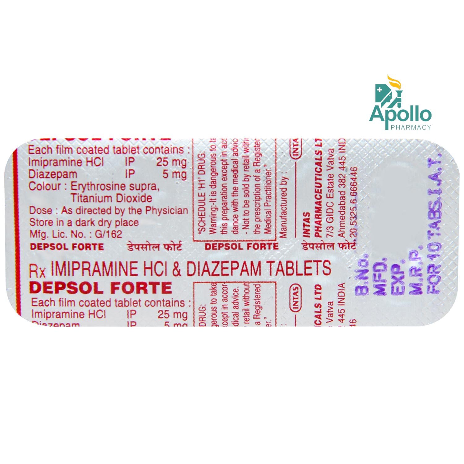 Depsol Forte Tablet 10's, Pack of 10 TabletS Depsol Forte Tablet 10's, Pack of 10 TabletS