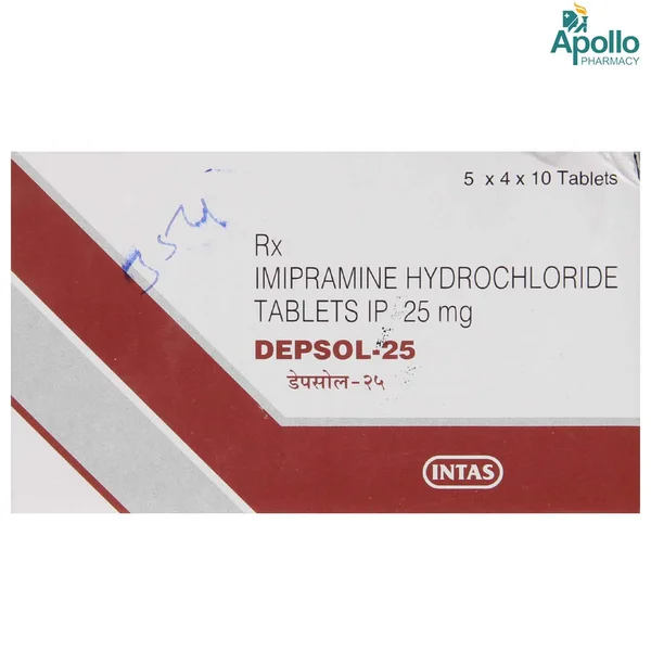 DEPSOL 25MG TABLET, Pack of 10 TABLETS