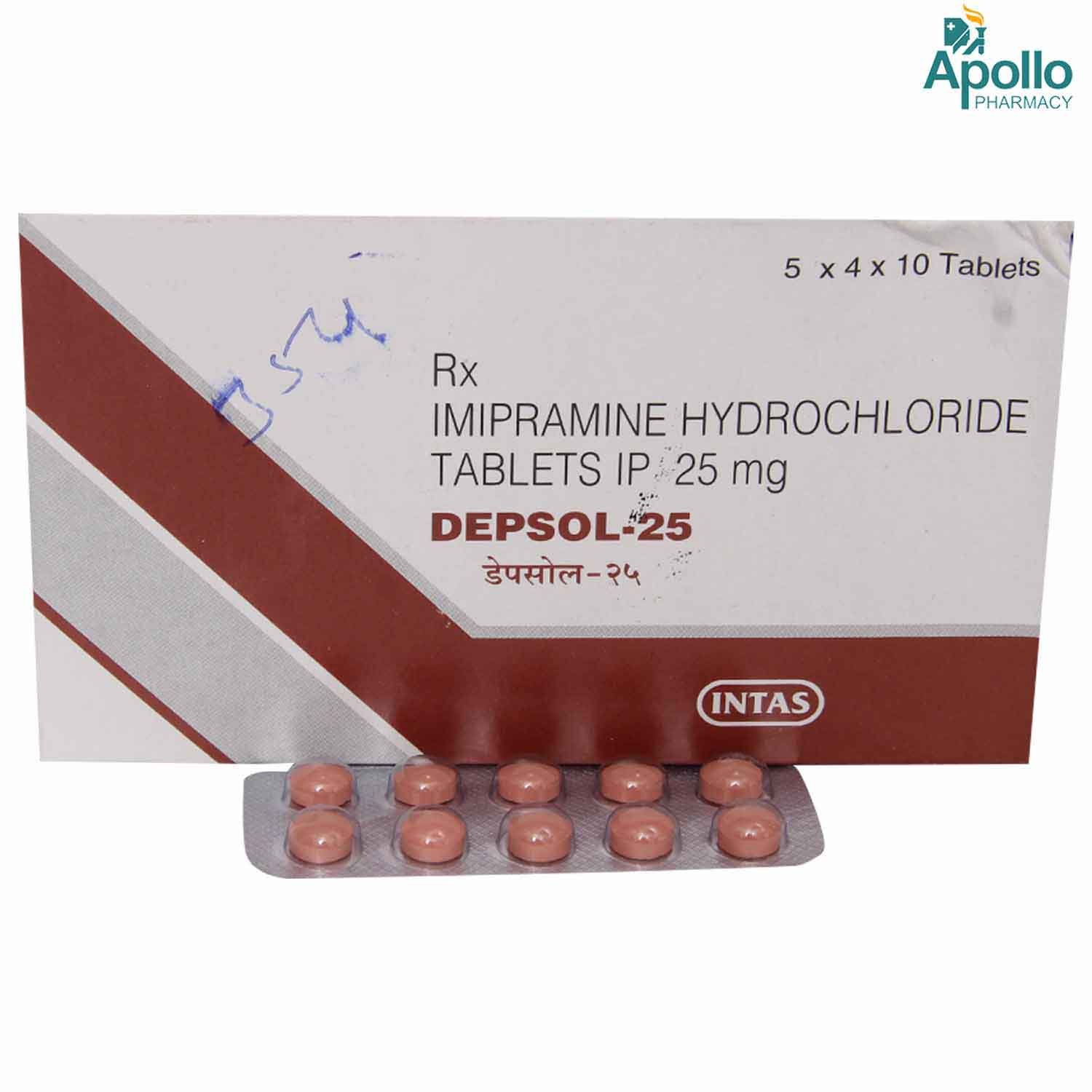 DEPSOL 25MG TABLET, Pack of 10 TABLETS DEPSOL 25MG TABLET, Pack of 10 TABLETS