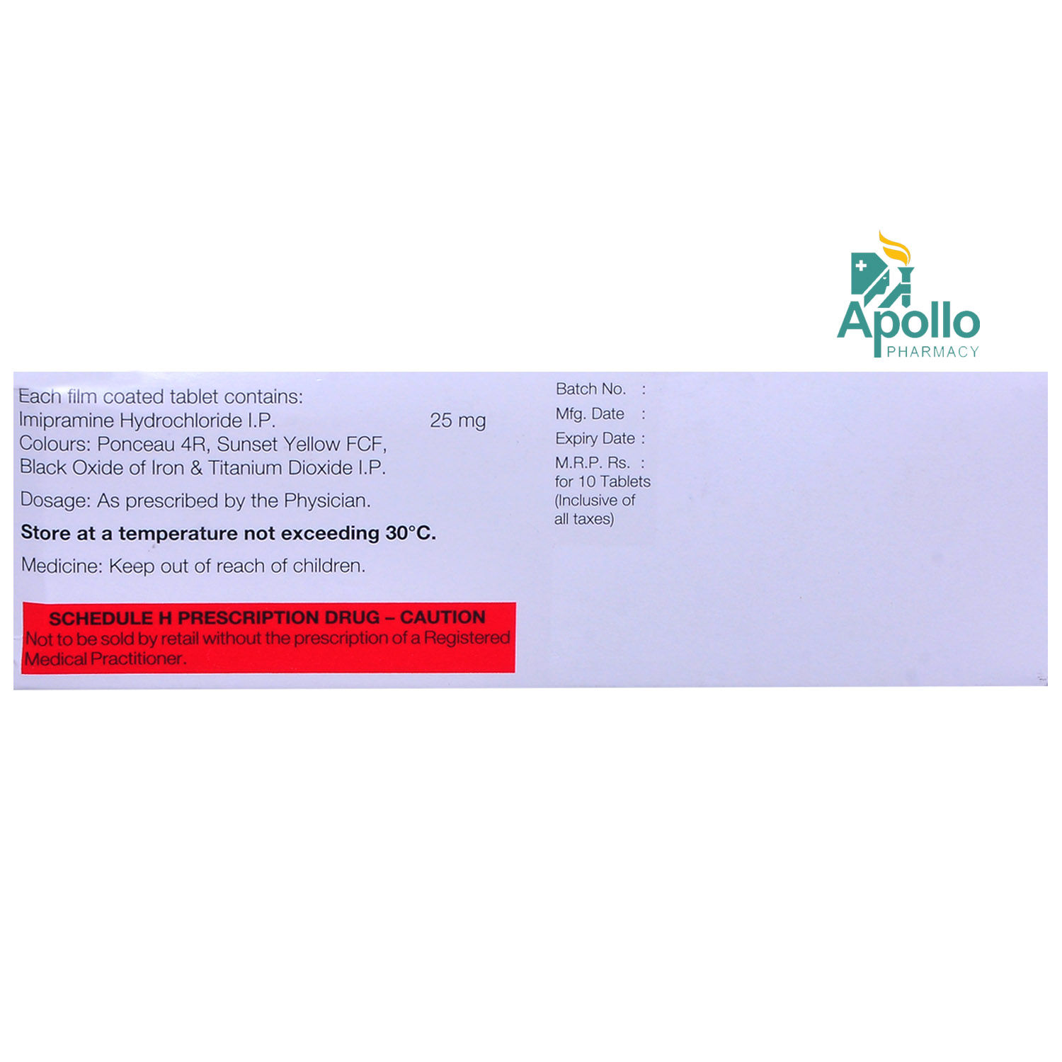 Depsonil 25 Tablet 10's, Pack of 10 TABLETS