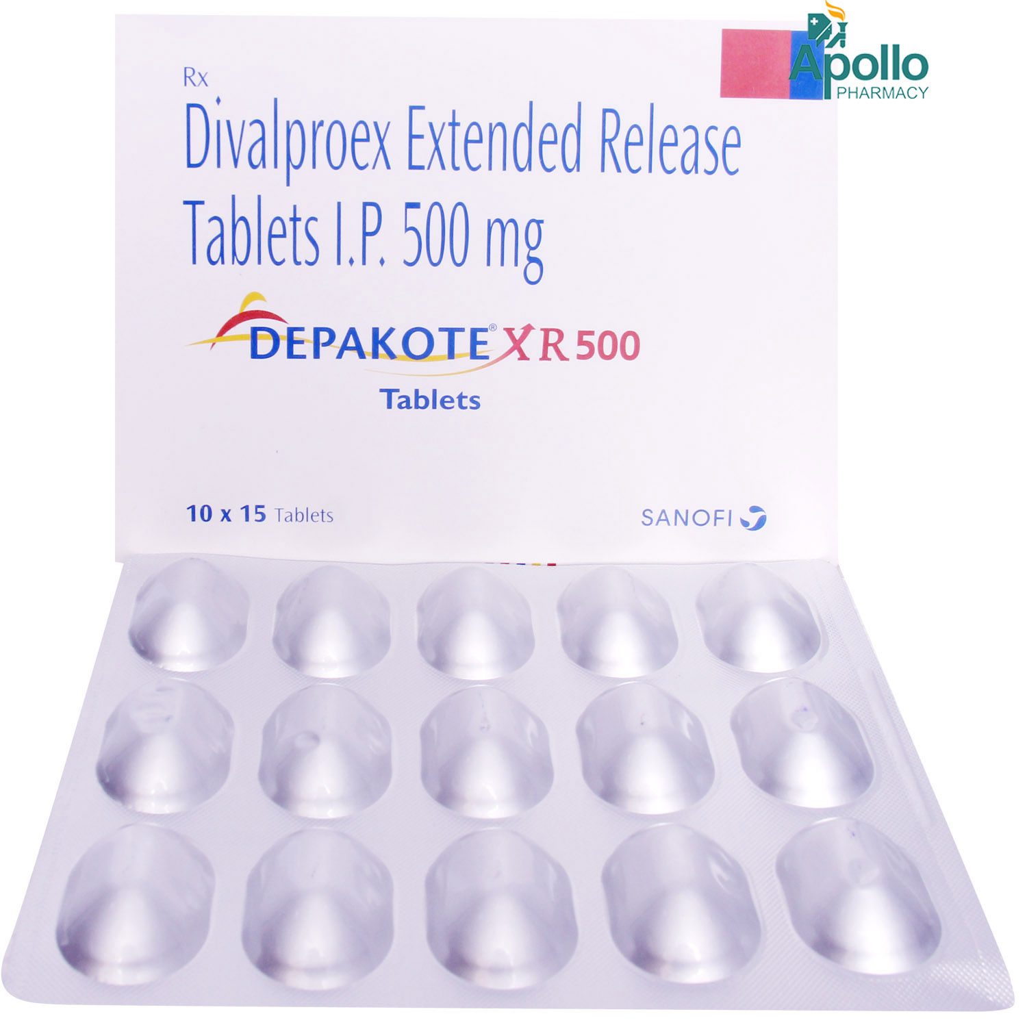 Depakote XR 500 Tablet 15's Price, Uses, Side Effects, Composition