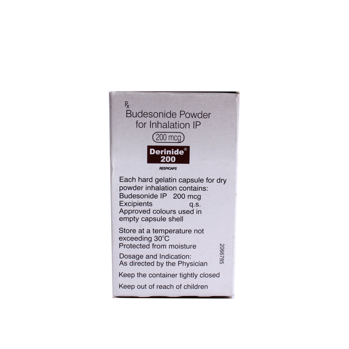 Derinide 200 mcg Respicaps 30's, Pack of 1 Respicaps Derinide 200 mcg Respicaps 30's, Pack of 1 Respicaps
