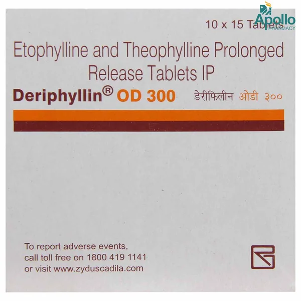 Deriphyllin OD 300 Tablet 15's