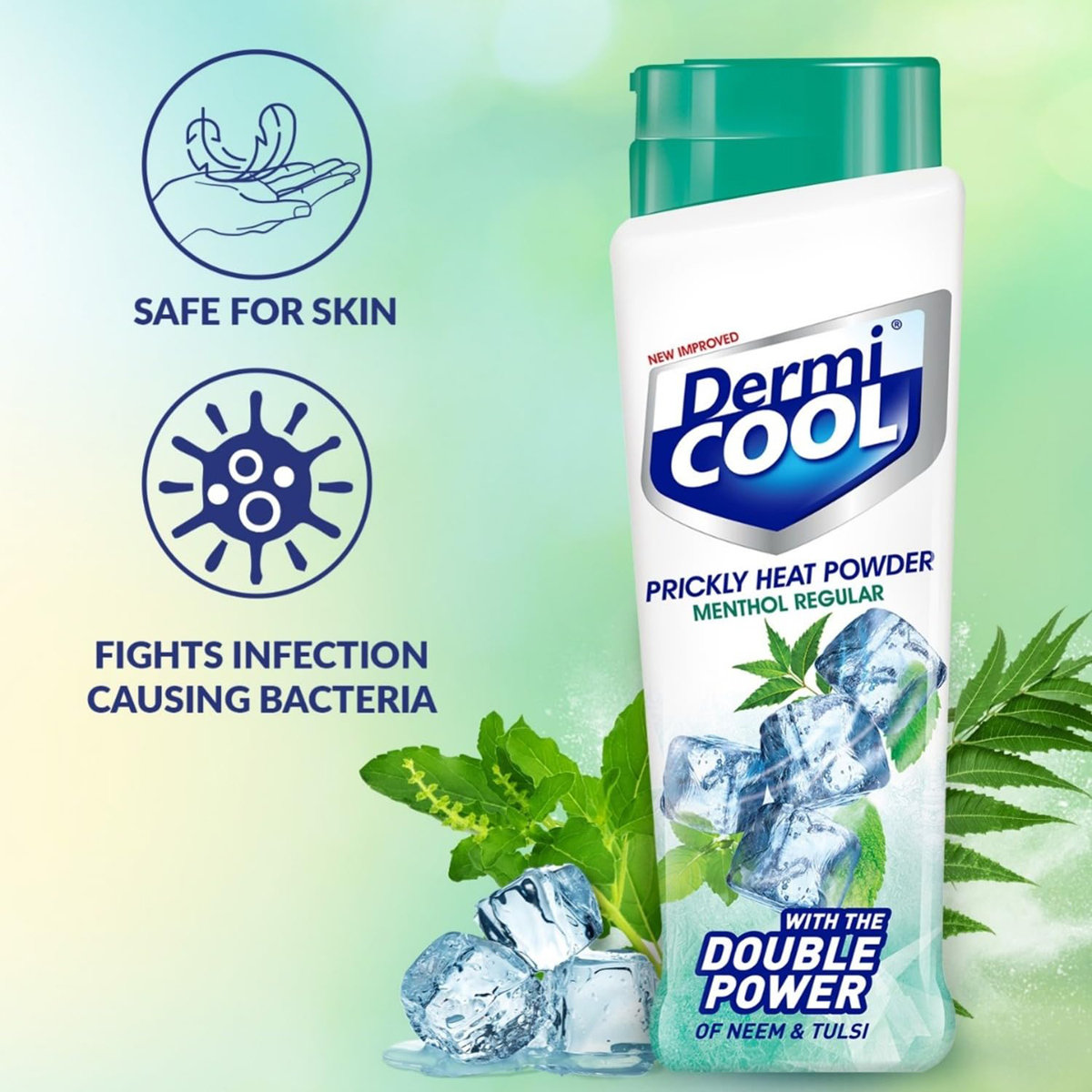 Dermi Cool Regular Prickly Heat Powder 150 gm | With Cooling Effect | Relieves Skin Itching, Prickly Heat, Dhobi Itch & Athlete's foot, Pack of 1 Dermi Cool Regular Prickly Heat Powder 150 gm | With Cooling Effect | Relieves Skin Itching, Prickly Heat, Dhobi Itch & Athlete's foot, Pack of 1