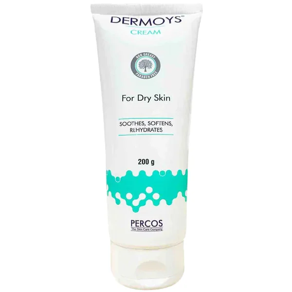 Dermoys Cream 200 ml | White Soft Paraffin &amp; Light Liquid Paraffin | Non Greasy | For Dry Skin, Pack of 1 CREAM