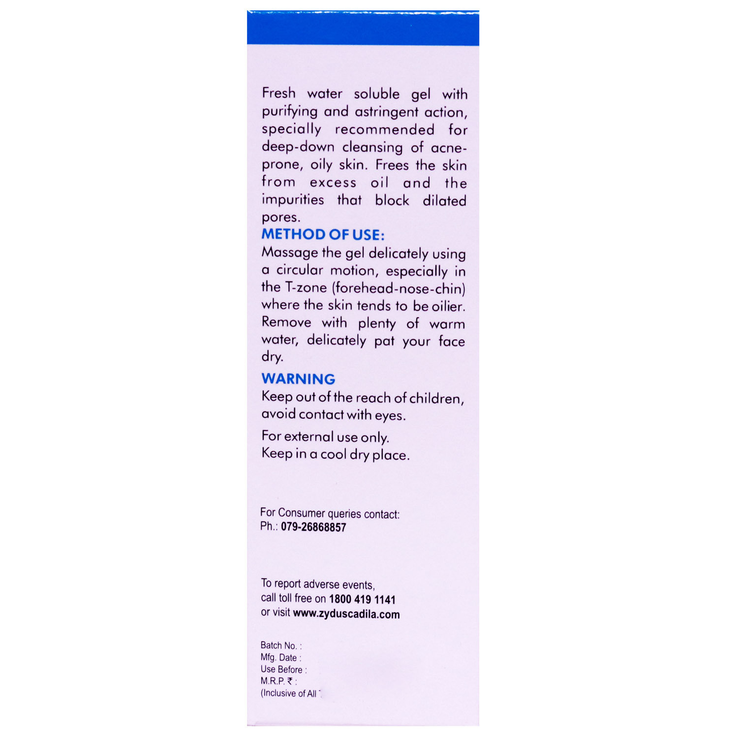 Derclean Hydro Gel Cleanser 50 gm, Pack of 1 LIQUID Derclean Hydro Gel Cleanser 50 gm, Pack of 1 LIQUID