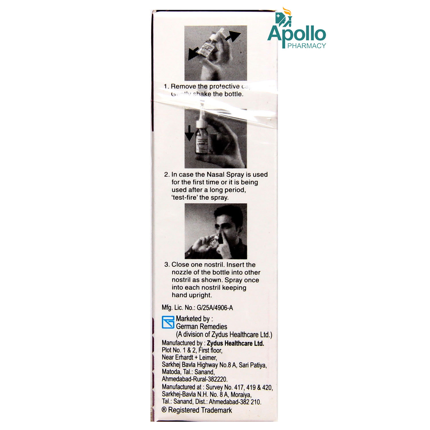 Derinide AQ Nasal Spray 10 ml, Pack of 1 LIQUID Derinide AQ Nasal Spray 10 ml, Pack of 1 LIQUID