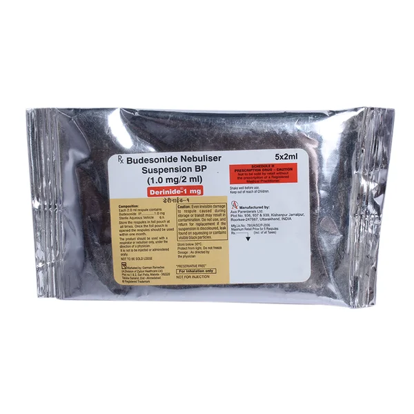 Derinide 1 mg Respules 5x2 ml