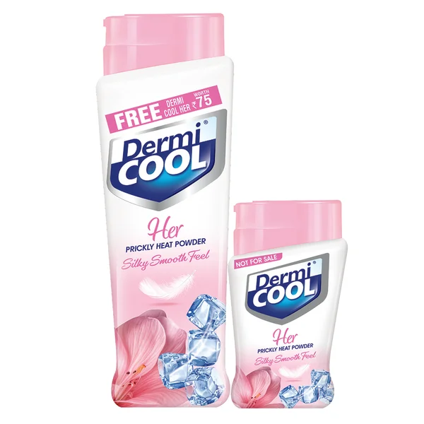 Dermicool Her Prickly Heat Powder, 150 gm, Pack of 1