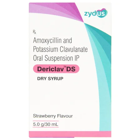 Dericlav DS Paediatric Strawberry Flavour Dry Syrup 30 ml