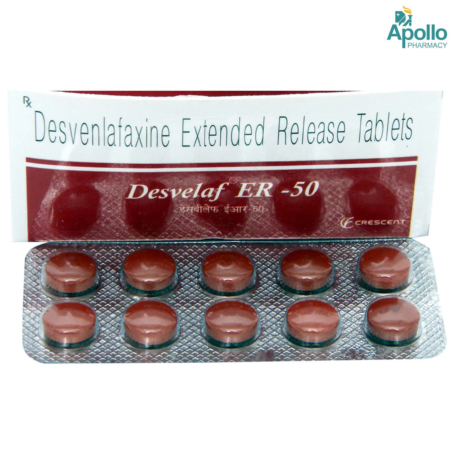 Desvelaf ER-50 Tablet 10's, Pack of 10 TABLETS Desvelaf ER-50 Tablet 10's, Pack of 10 TABLETS